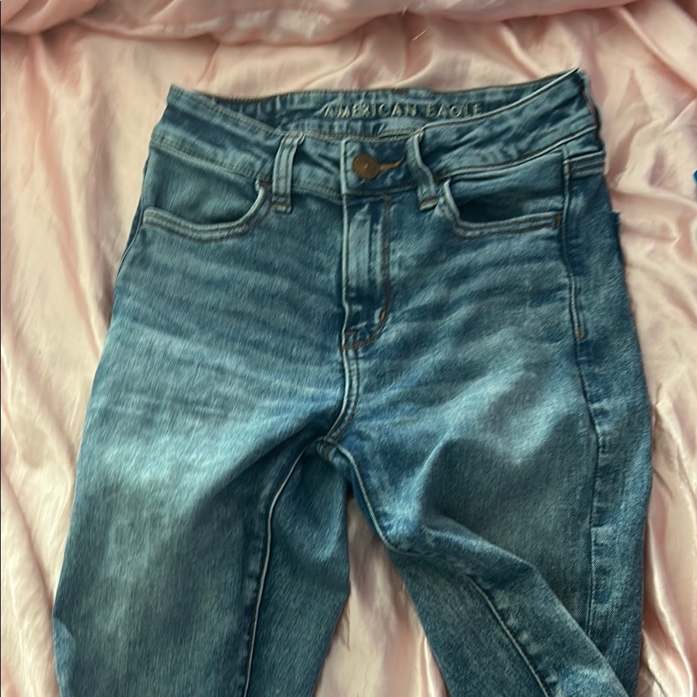 American Eagle Outfitters High Rise Blue Jeans